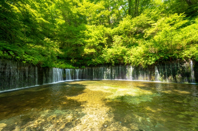 軽井沢　白糸の滝